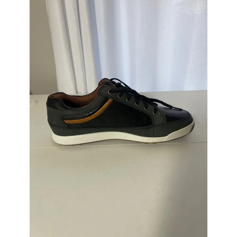 FootJoy Contour Casual Men's Golf Shoes Black Charcoal Leather Spikeless 54363